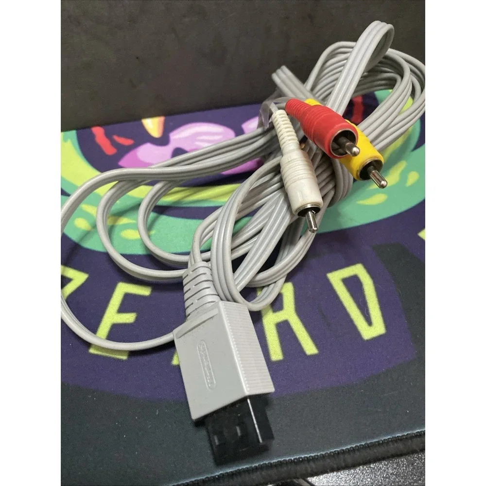 Official Genuine Nintendo Wii / Wii U AV Composite Cable (RVL-009) A1